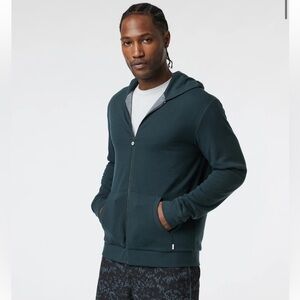 Vuori Performance Waffle Zip Hoodie 2.0 NWT Grove Green